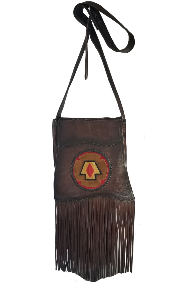 (image for) Fringe Leather Medicine Shoulder Cross Body Bag